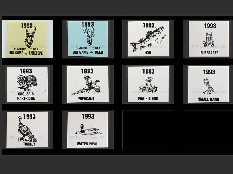 SR11-20 Standing Rock 1993 Set/10 Stamps