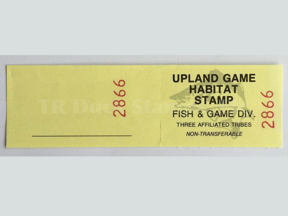 TT101 Fort Berthold 2002 Upland Game S/N 2594-2916 stamp