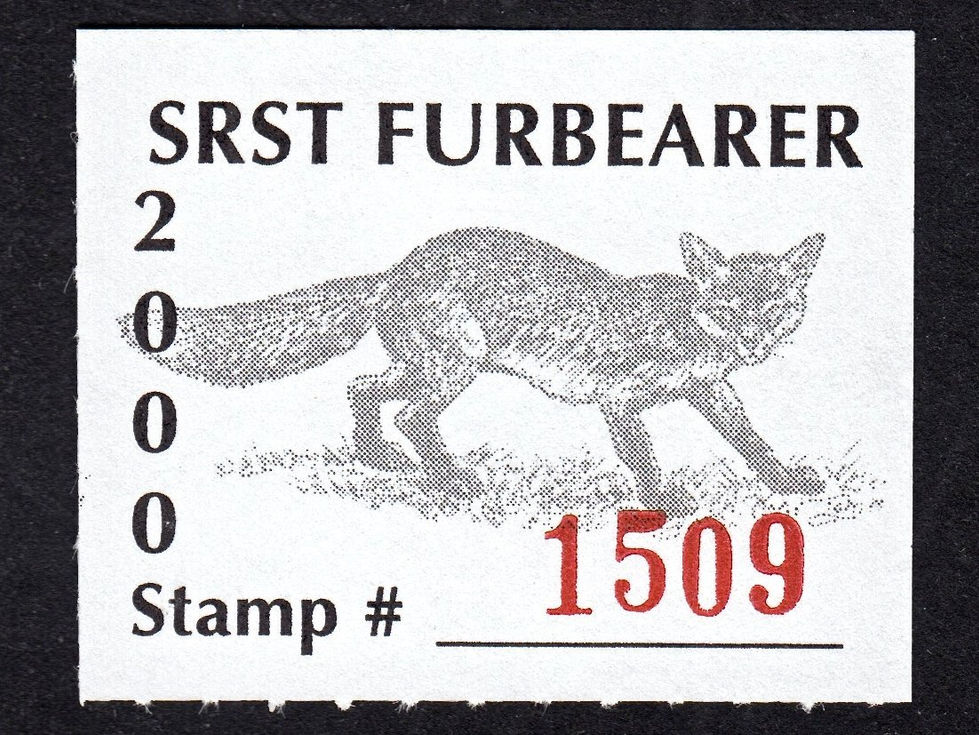 SR97a Standing Rock 2000 Furbearer (Bright white paper) Stamp