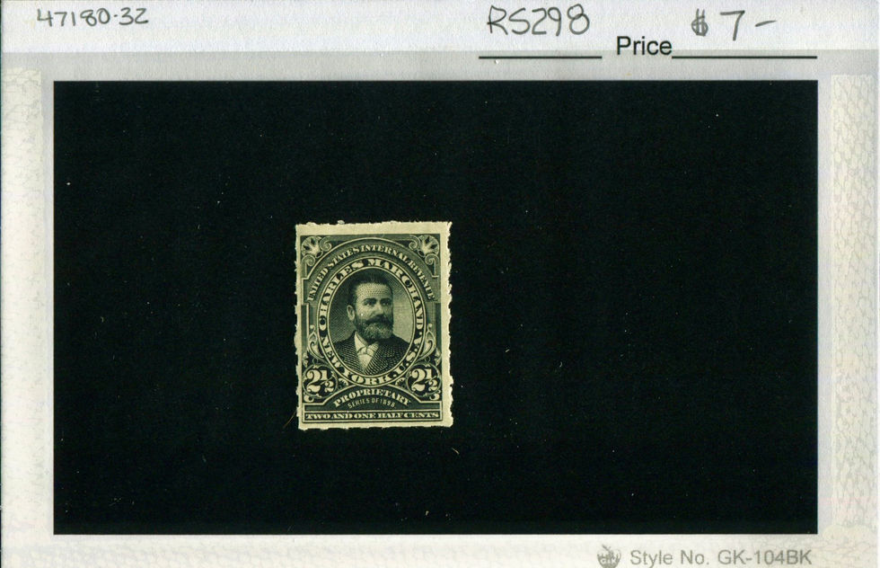RS298 Charles Marchand Private Die Medicine Stamp