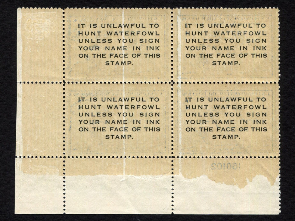 RW15 1948-49, Mint VF Plate Block/4