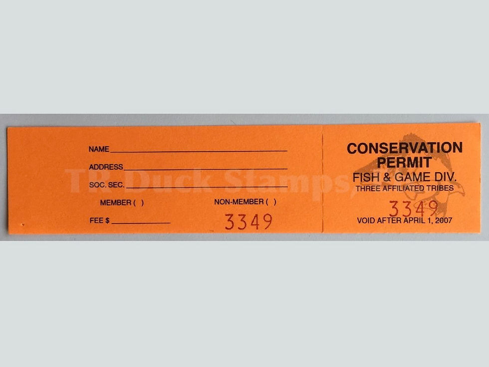 TT126 Fort Berthold 2006 Conservation stamp