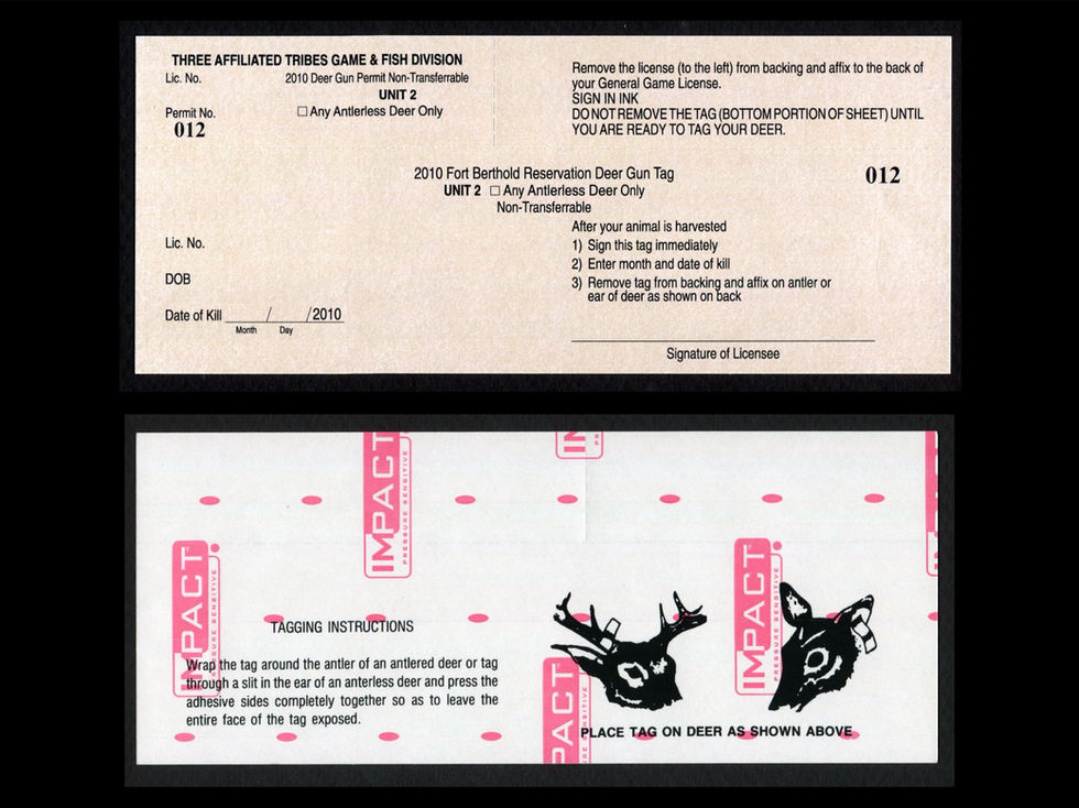 TTD122 Fort Berthold 2010 Antlerless Deer Unit 2