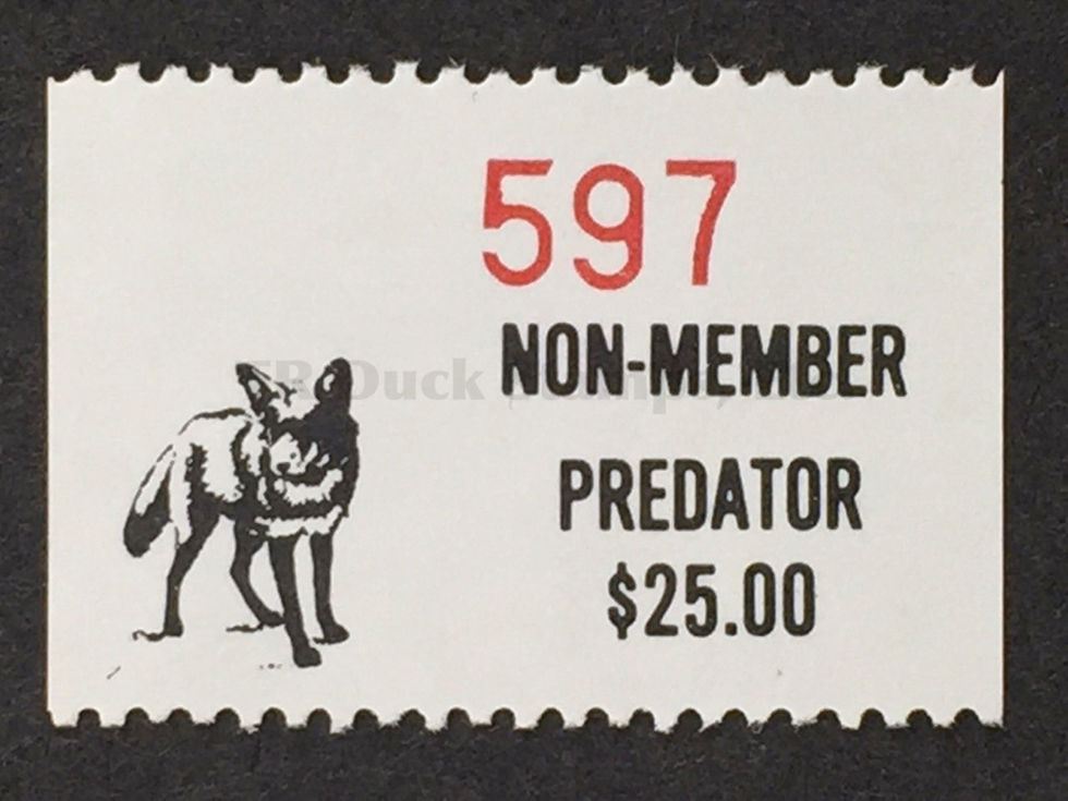 PR43 Pine Ridge 1988-92 Predator 25.00, Non-Member