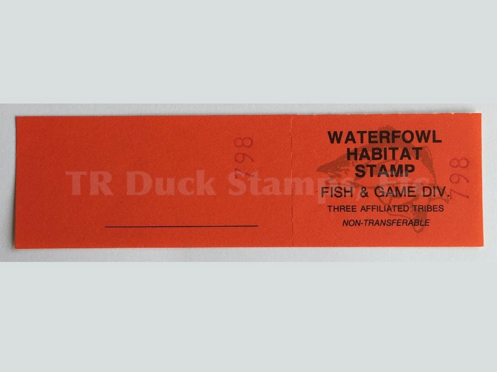 TT102 Fort Berthold 2002 Waterfowl S/N 745-900 stamp