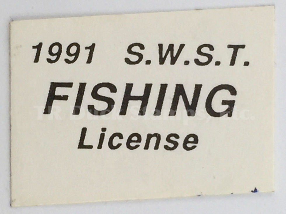 LT22 Lake Traverse SWST 1991 Fishing Stamp