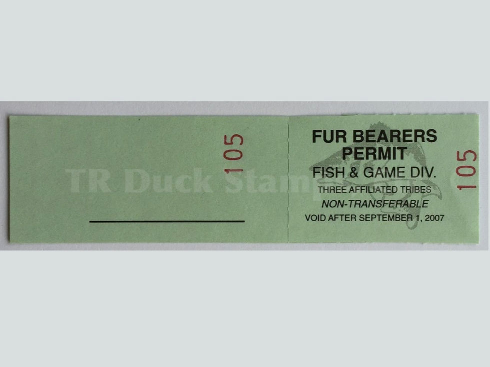 TT128 Fort Berthold 2006 Fur Bearers stamp