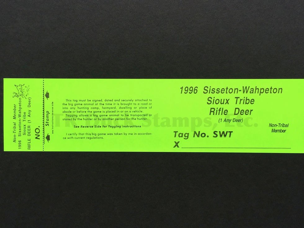 LTD40 Lake Traverse 1996 Rifle Non-Member Tag