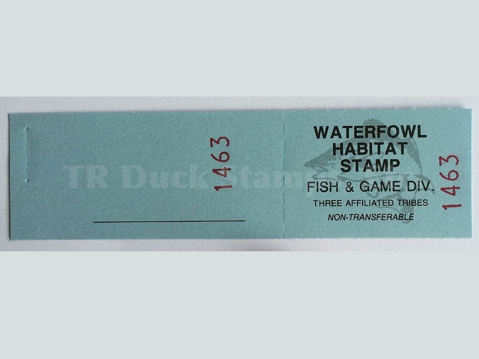 TT132 Fort Berthold 2006 Waterfowl S/N 1369-1524 stamp