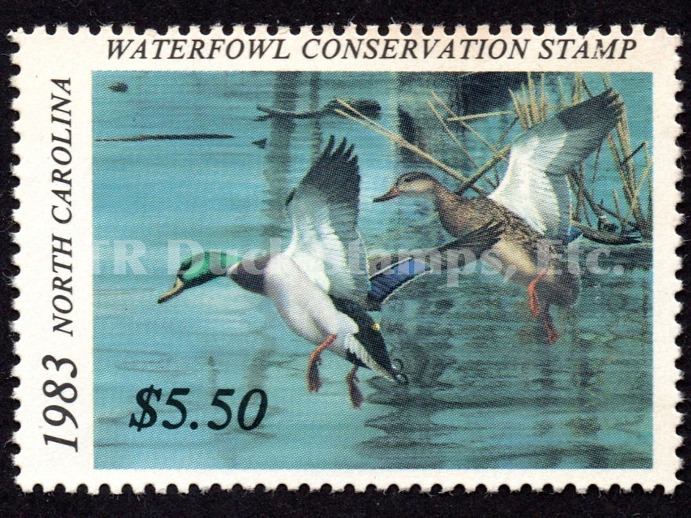 North Carolina NC1 1983 Mallards Duck Stamp