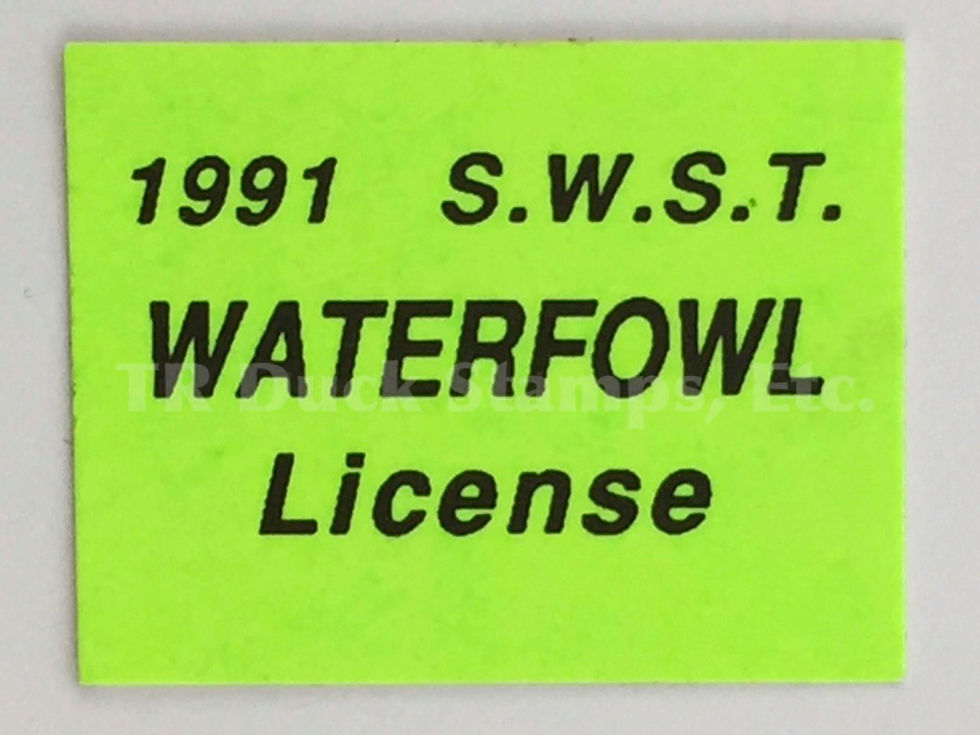 LT27 Lake Traverse SWST 1991 Waterfowl Stamp