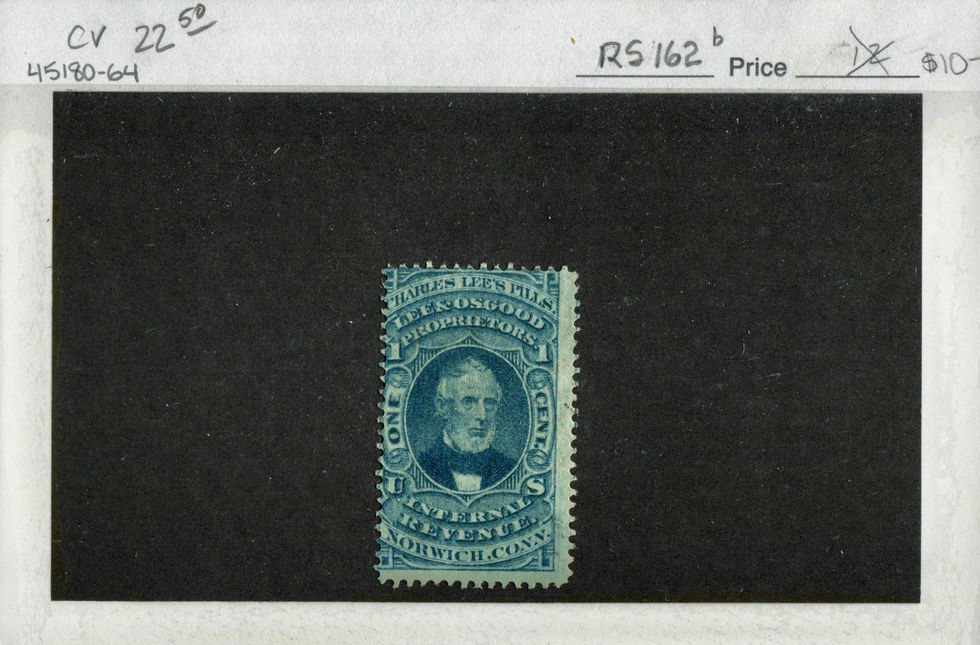 RS162b Lee & Osgood Private Die Medicine Stamp