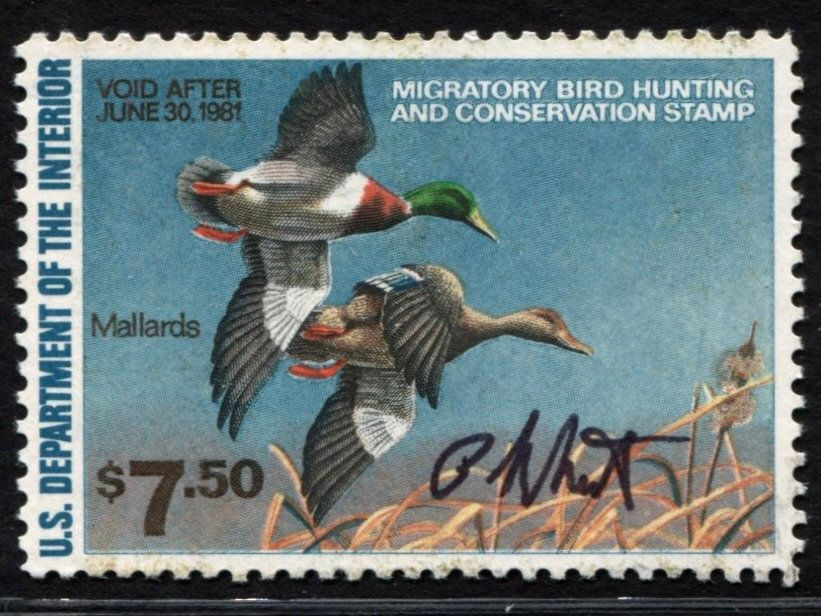 1980-1989 #RW47-RW56 USED Federal Duck Stamps Set of 10