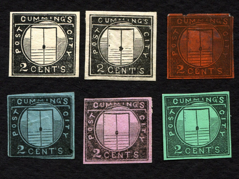 Cumming's City Post 55L, reprints, set of 6
