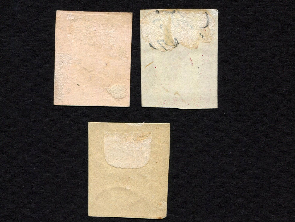 McIntires City Express Post 99L1?, set of 3 US Local Post Stamp