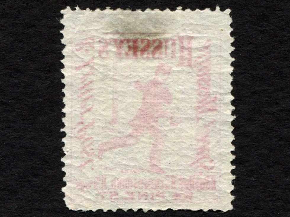 Hussey's Special Message Post 87L60 US Local Post Stamp