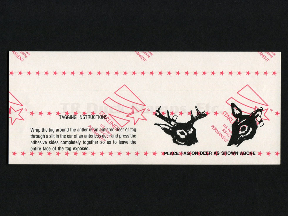 TTD74 Fort Berthold 2003 Antlerless Deer Unit 1 tag