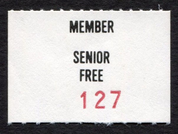 PR9a - Pine Ridge 1988-92 Free Senior Member Stamp