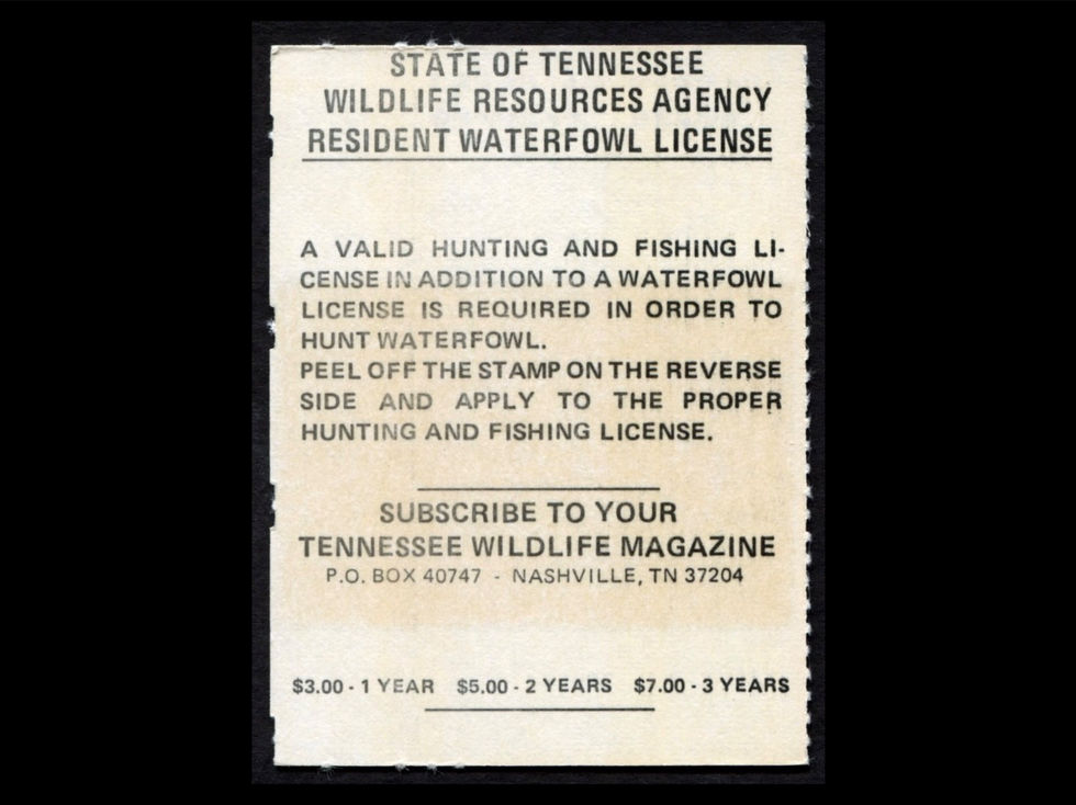 Tennessee 1979 TN1 Mallards Resident Duck Stamp, FOS