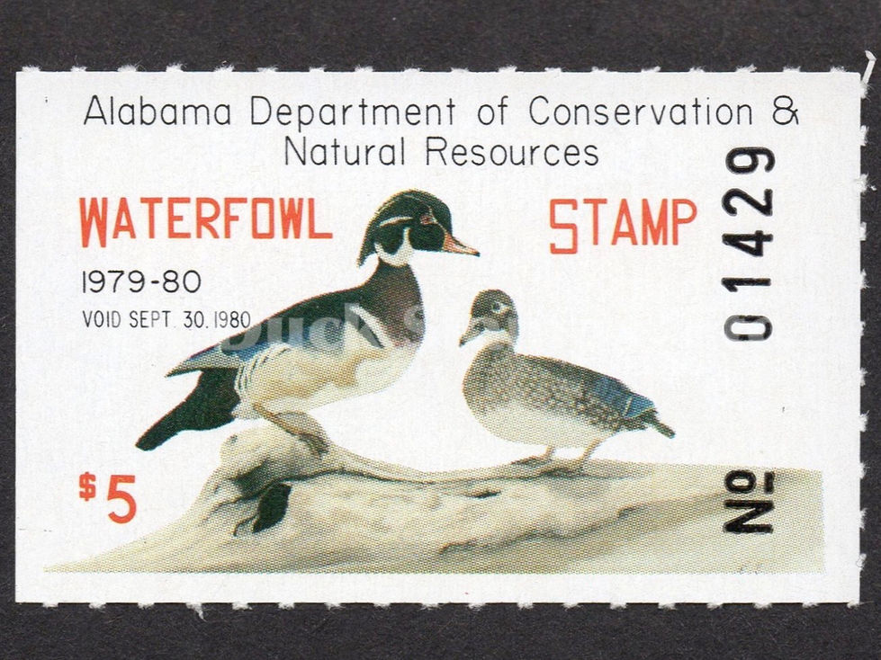 Alabama First AL1 of State 1979 Wood Ducks