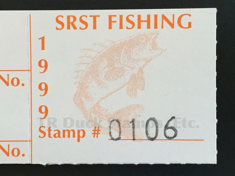 SR78A Standing Rock 1999 Fishing Stamp
