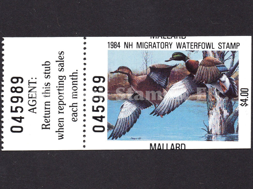New Hampshire NH2HV 1984 Mallards, Tab CUT CLOSE Error