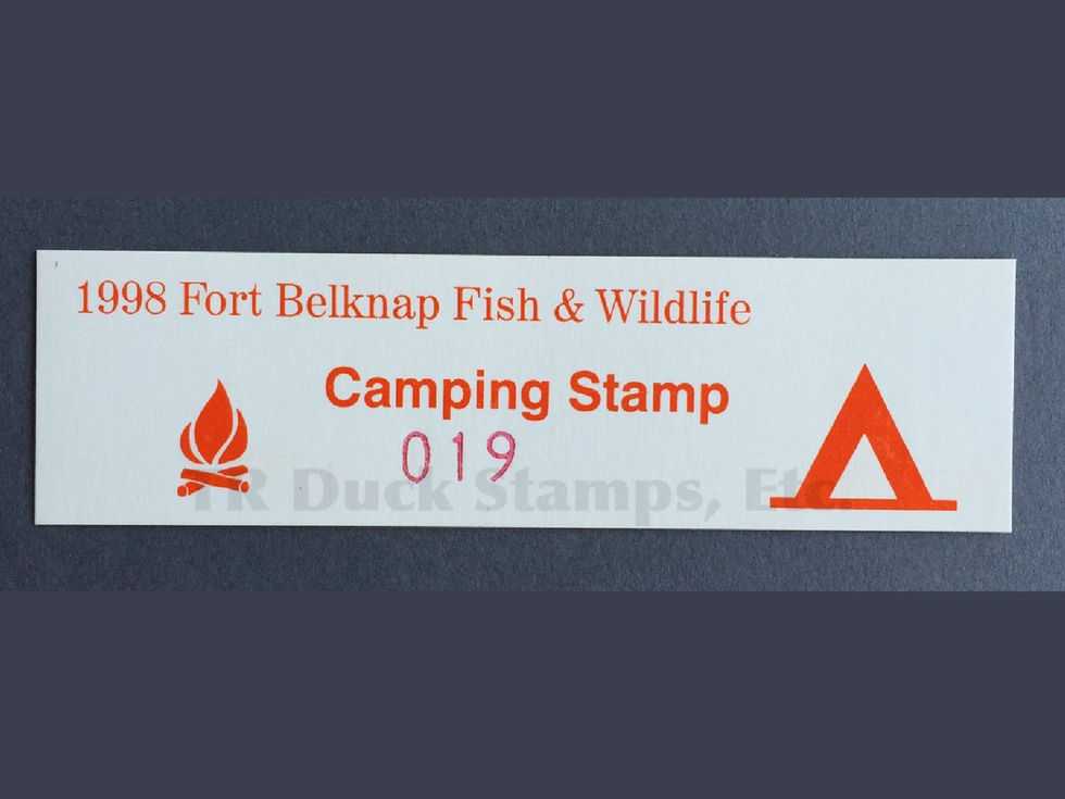 FBC2 Fort Belknap 1998 Camping stamp