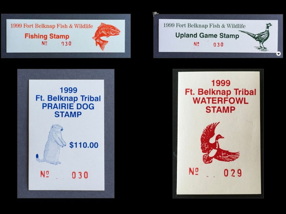 FB12-15 Fort Belknap 1999 Set/4 stamps