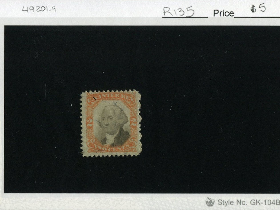 R135 2 cents Revenue Tax Stamp