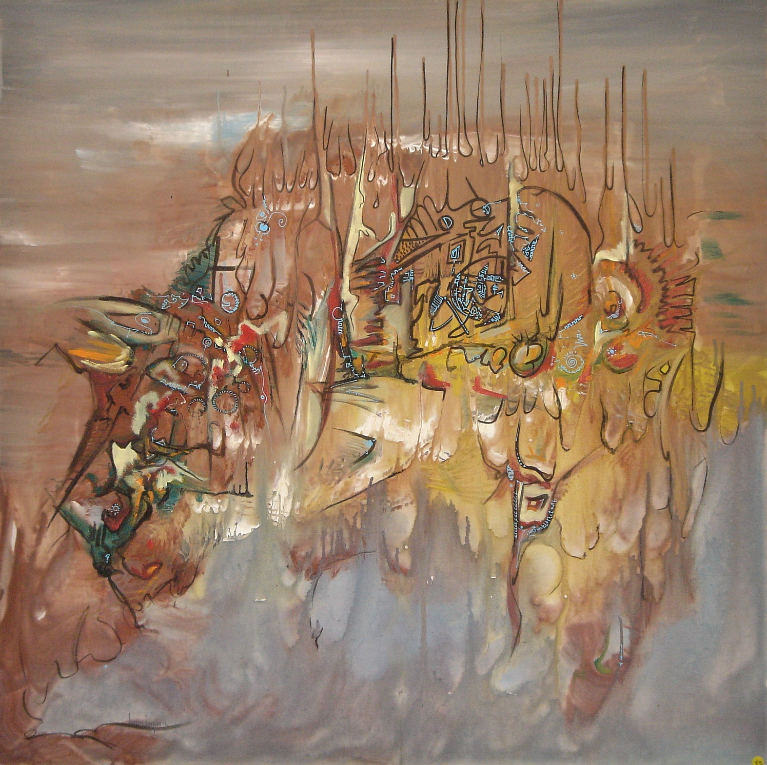 Toile 90 x 90 - BUFFALO 2015