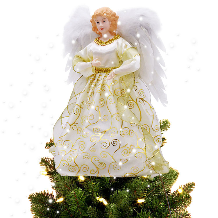 Thumbnail: Festive Angel Tree Topper for Christmas Decoration (Customizable)