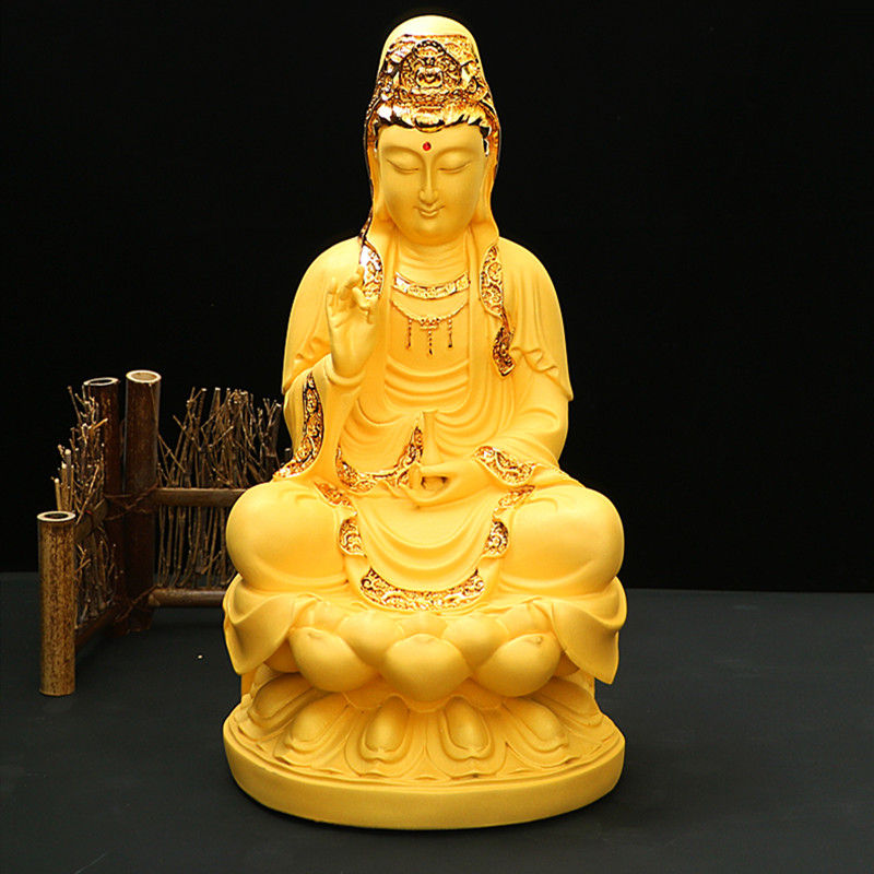 Thumbnail: Resin Guanyin Bodhisattva Statue - Fengshui Home Decoration