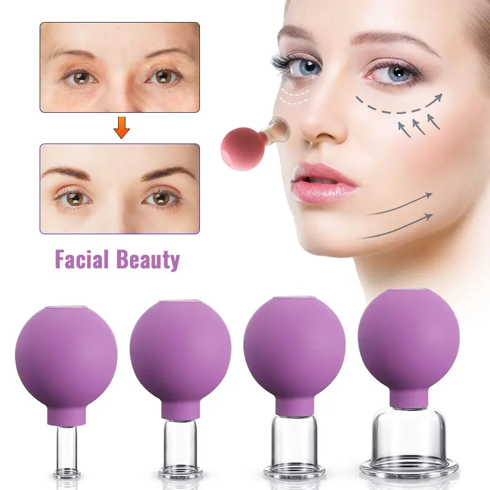 Face Sucker: Vacuum Cupping Glass Jar for Cellulite Massager and Acupuncture