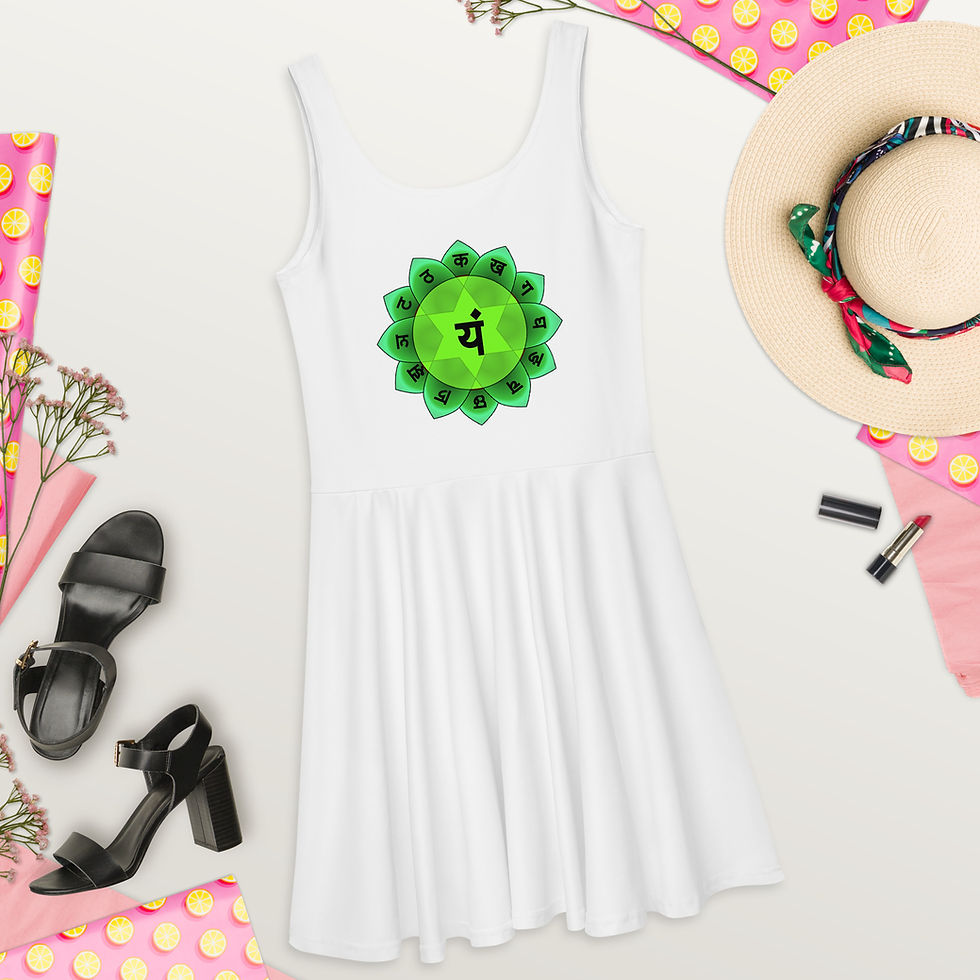 Миниатюра: JY1 Heart Chakra  Skater Dress