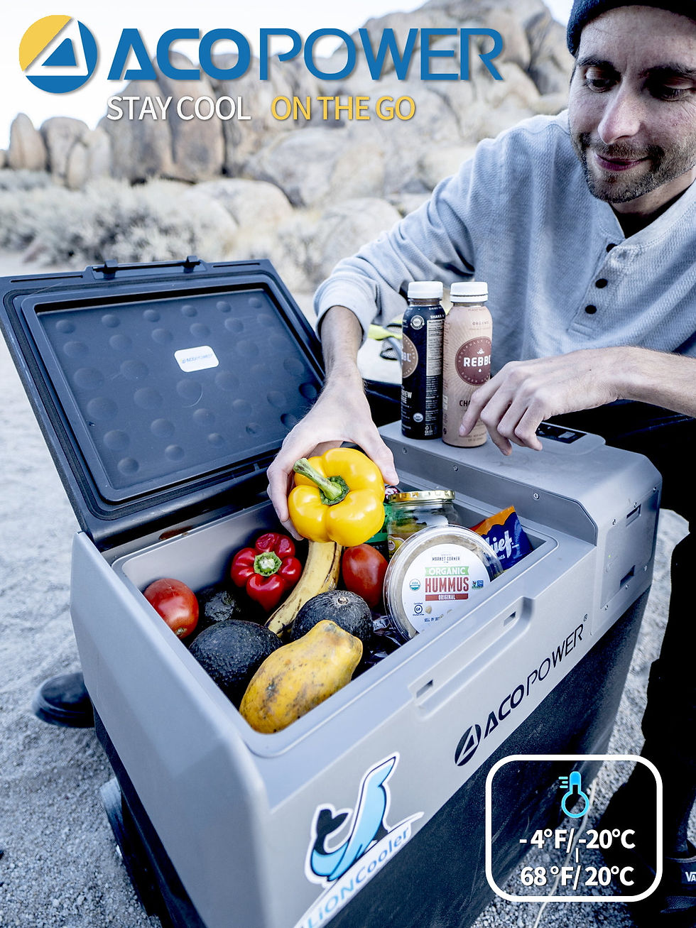 Thumbnail: LionCooler X30A Portable Solar Fridge Freezer, 32 Quarts, Used Like New