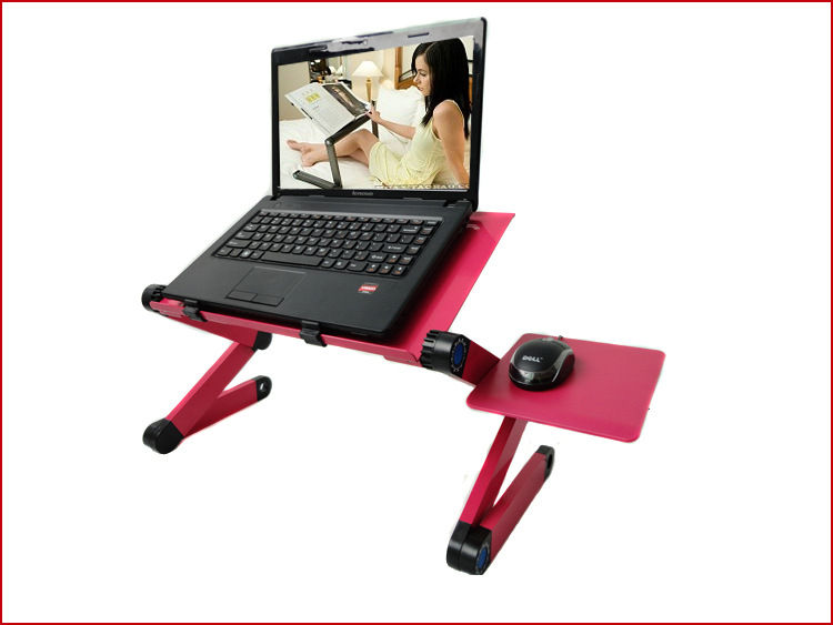 Thumbnail: Cooling Laptop Desk Stand Bed Desk/Lazy Aluminum Alloy Folding Small Table