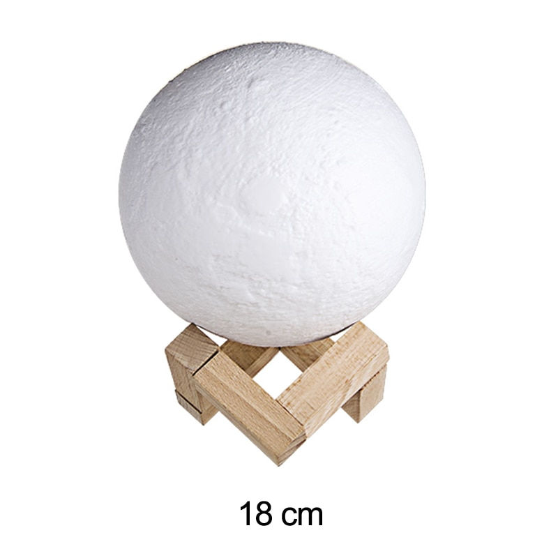 Thumbnail: Rechargeable 3D LED Moon Lamp for Space Lovers