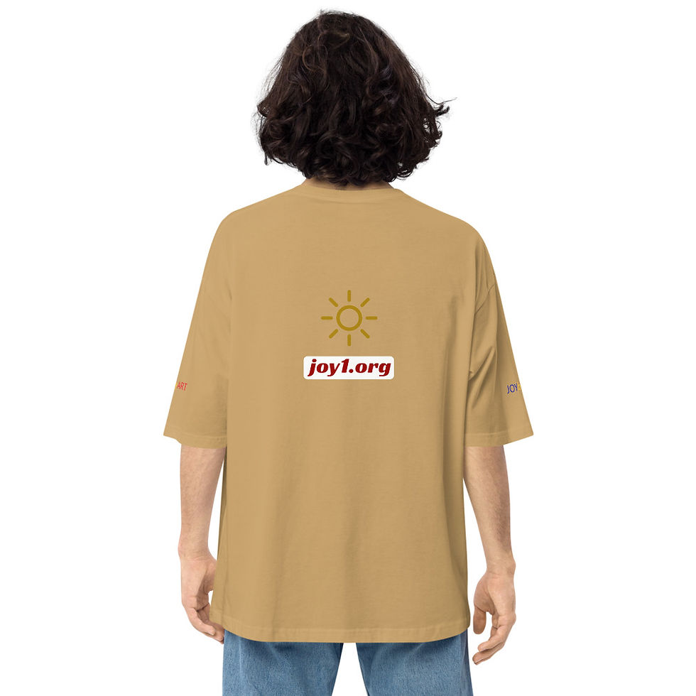 Thumbnail: JOYbyART Unisex oversized Taiji T-shirt @ joy1.org
