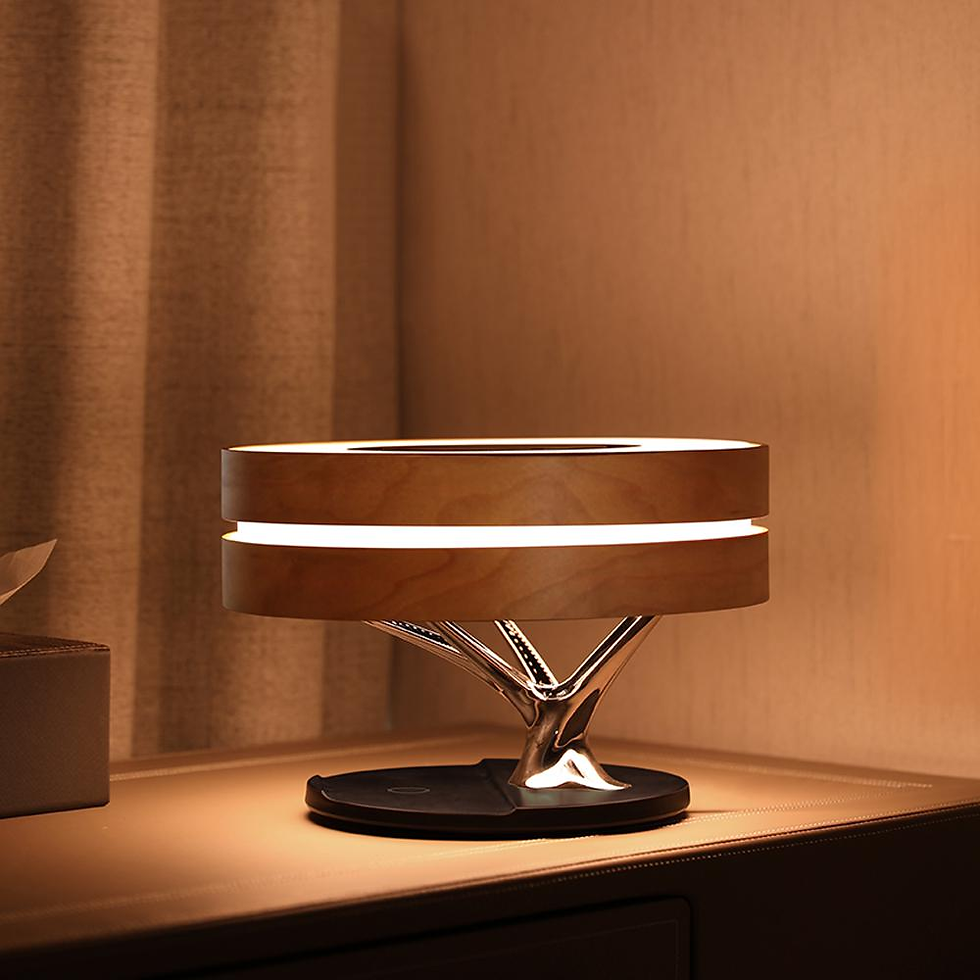 Thumbnail: Smart LED Lamp: Budget Music Player, Wireless Charger Night Light (Customizable)