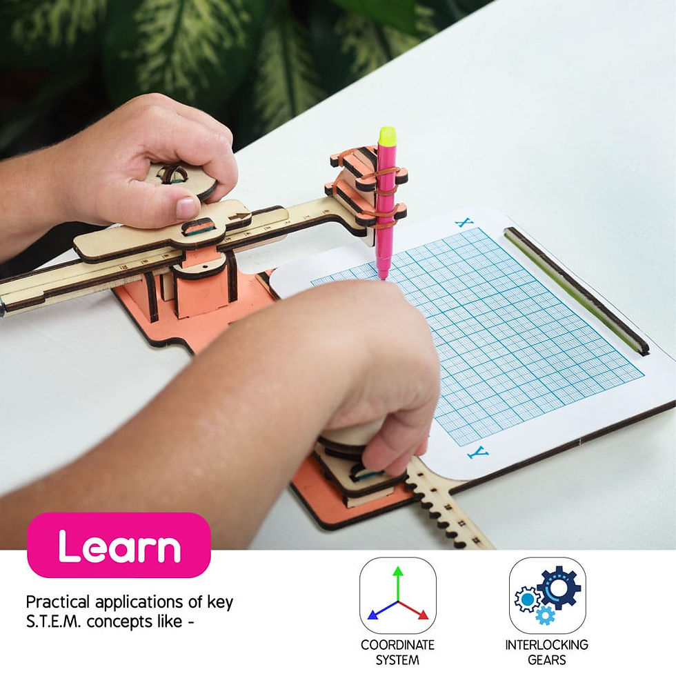Thumbnail: Skillmatics Buildables Sketching Machine - DIY STEM Kit for Kids to Learn