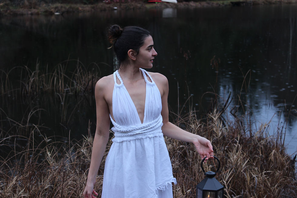 Thumbnail: 💚 Boho Cotton Asymmetrical Dress