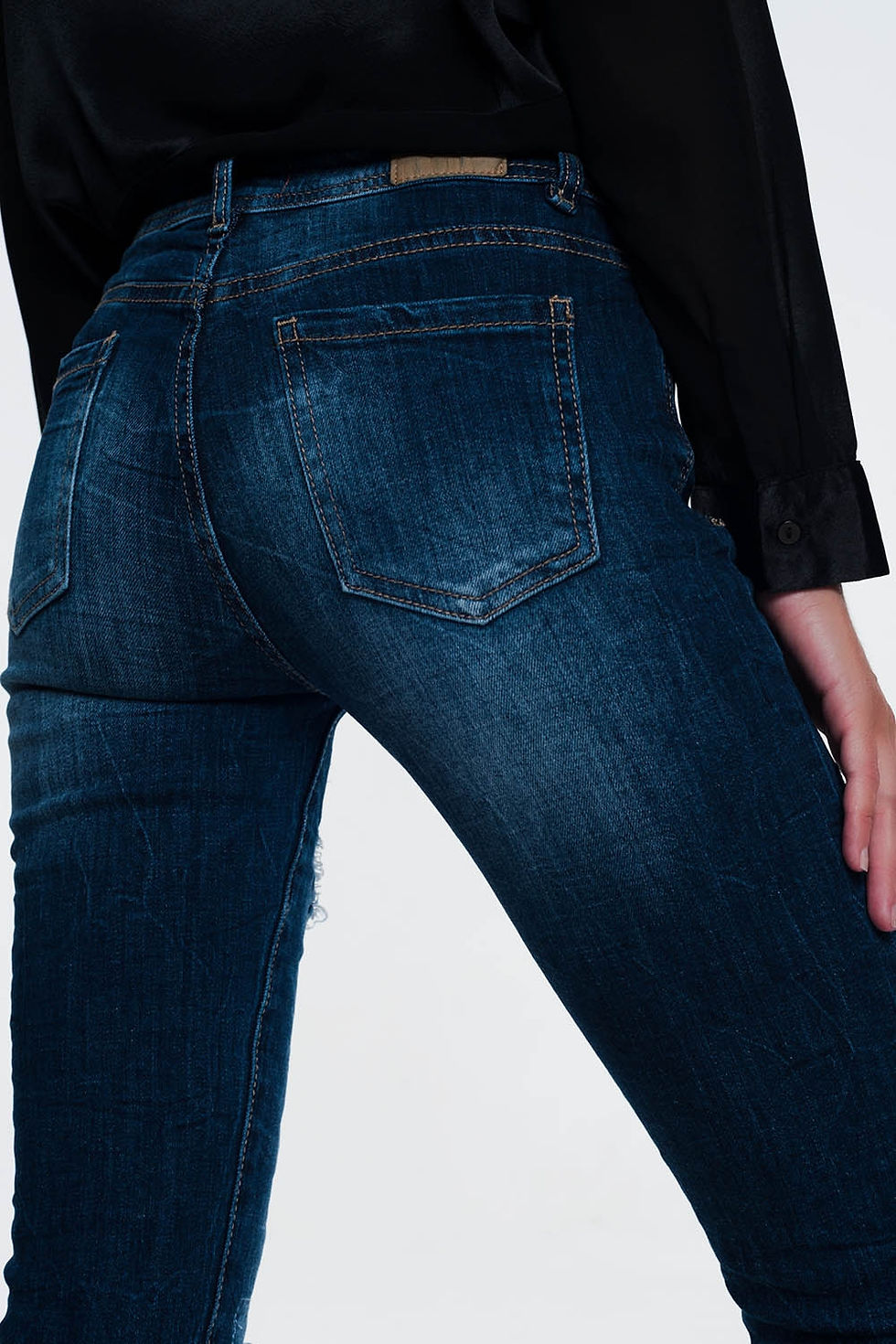 Miniatura: Jeans With Sequins and Rips