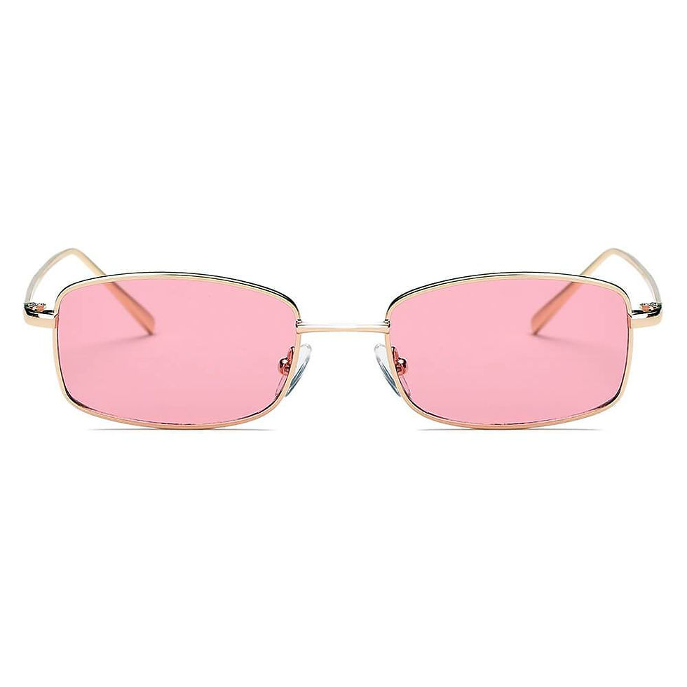 थंबनेल: GARNER | S2076 - Retro Vintage Slim Rectangle Sunglasses
