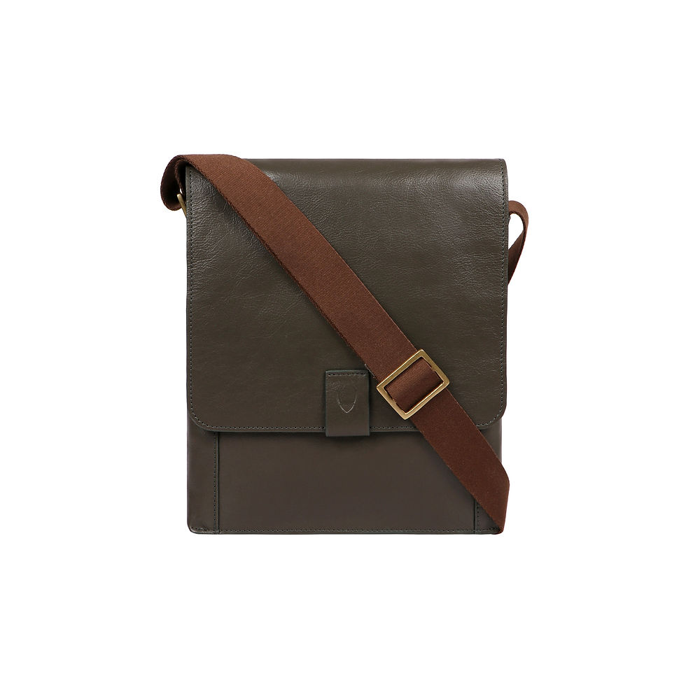 Thumbnail: Aiden Genuine Leather Medium Shoulder Messenger Bag/Travel Bag / 10.5" iPad Bag