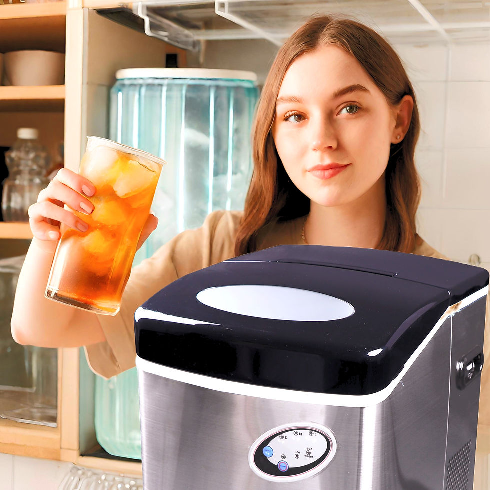 Thumbnail: JOYbyART Mini Ice Maker - High-Performance 220v Machine (Customizable)