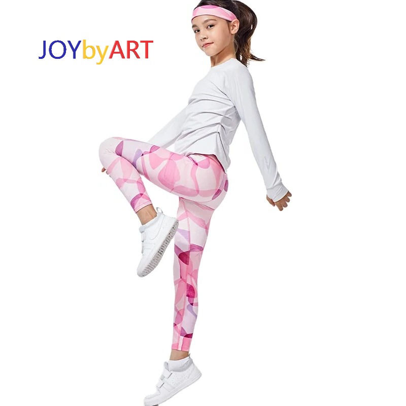 Thumbnail: JOYbyART Girls' Yoga Legging (Customizable)
