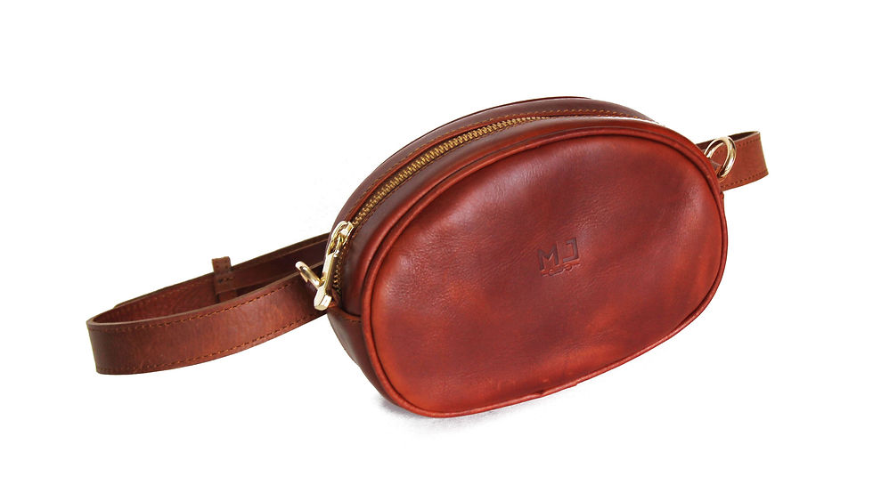 Thumbnail: 👜 Leather Brown Belt Bag