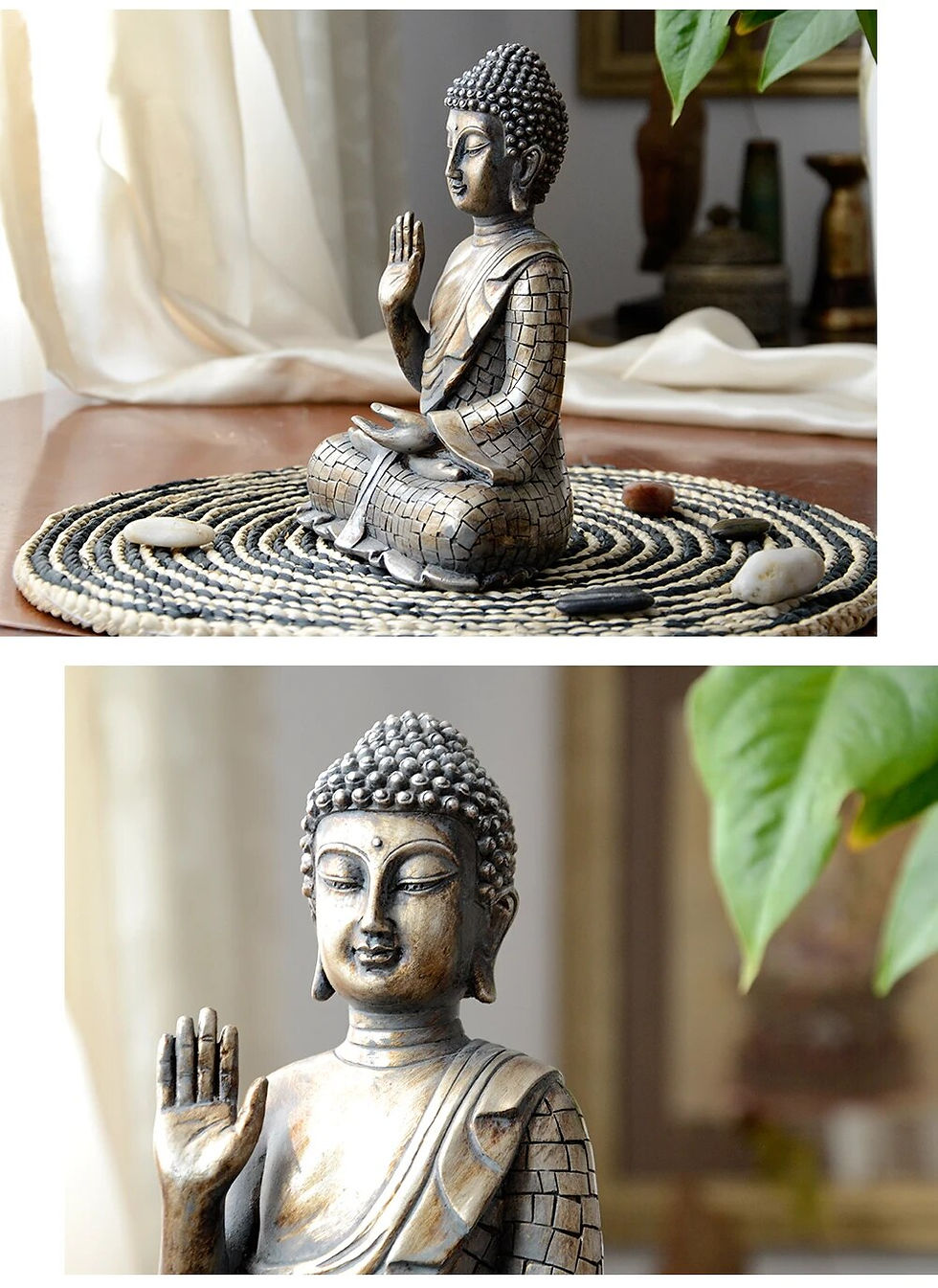 Thumbnail: Resin Buddha Statue Decor Figurines for Interior Meditation Homee Decor