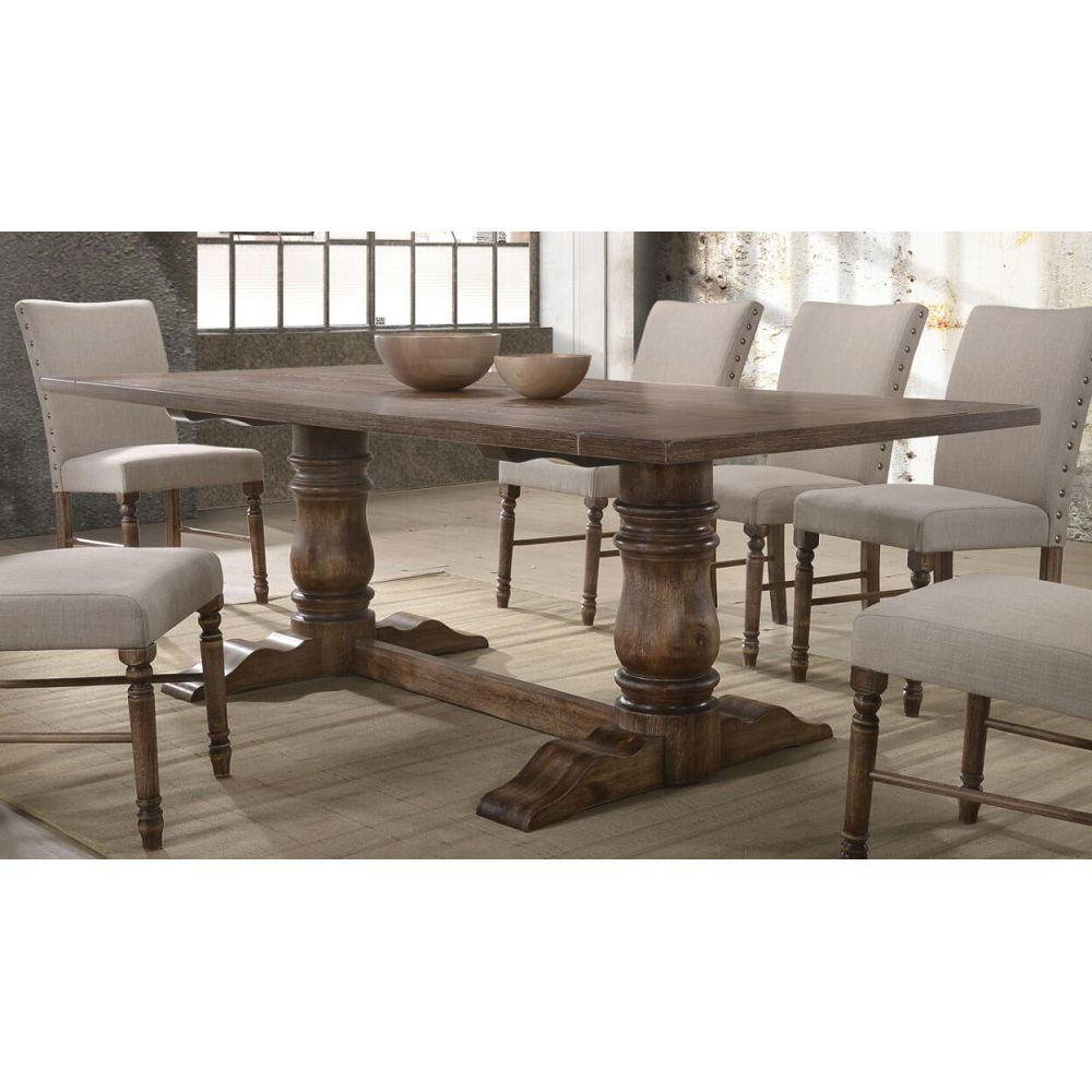 Leventis Dining Table in Weathered Oak 74655