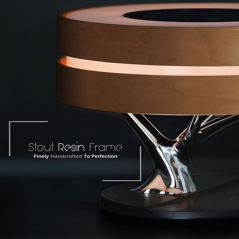 Thumbnail: Smart LED Lamp: Budget Music Player, Wireless Charger Night Light (Customizable)